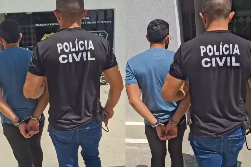 Homem é preso em flagrante furtando papelaria no bairro Belo Horizonte em Patos