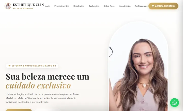 Site público da Esthétique Clín